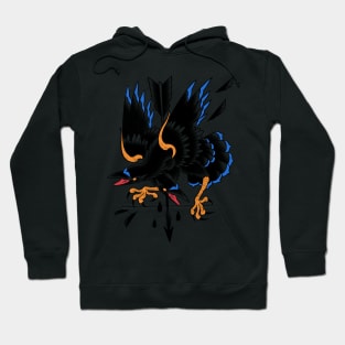 Double heads raven Hoodie